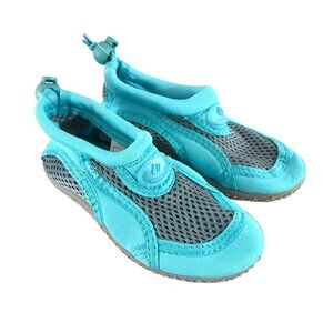 Fantiny Toddler Boys Girls Water Shoes Fabric Drawstring Blue Size 24 US 8